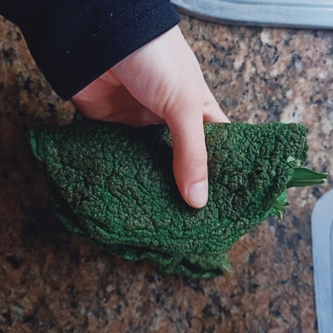 CREPES DE ESPINACAS CON SALMON🥬 Paso 1 CREPES DE ESPINACAS CON SALMON🥬 Paso 1