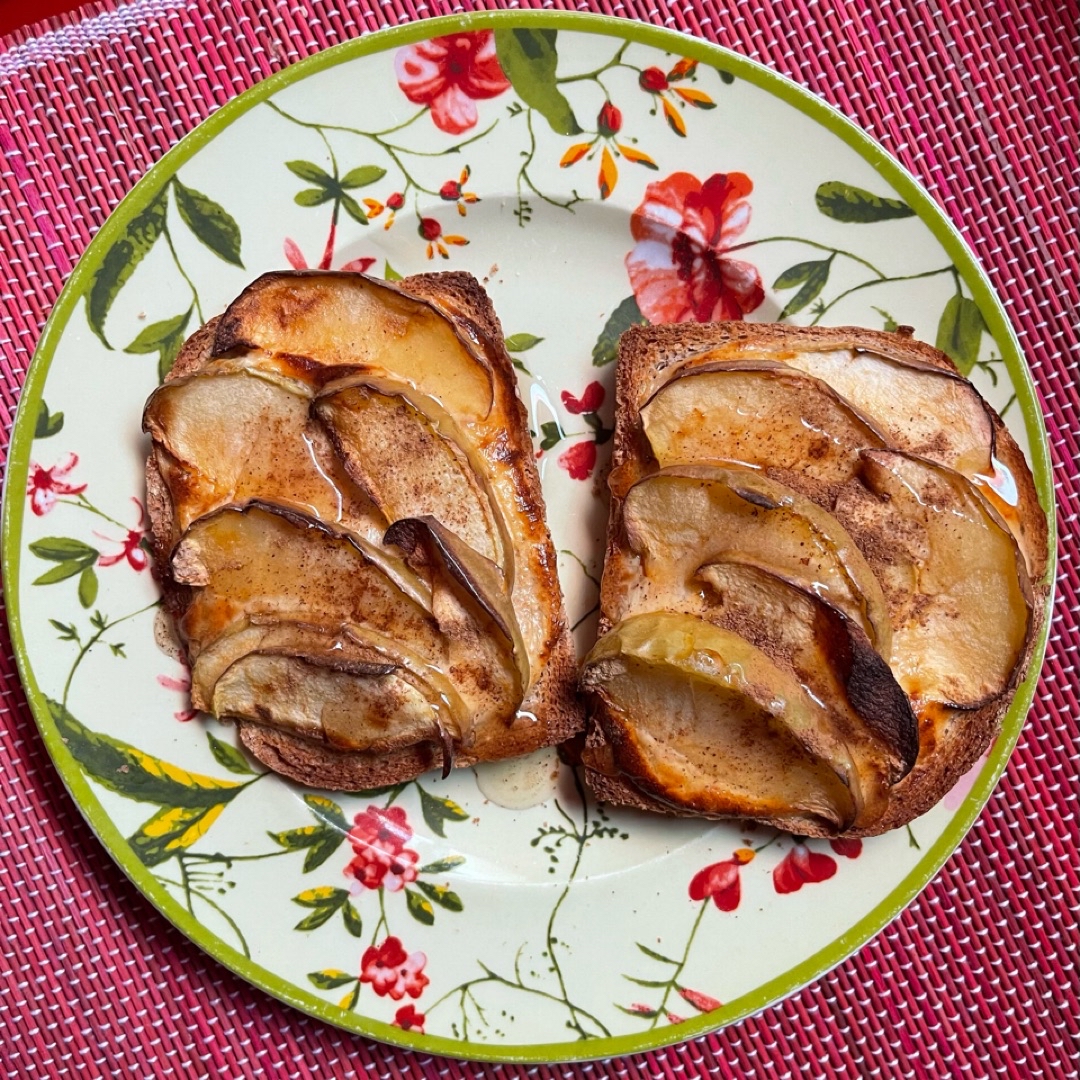 Tostadas con manzana en airfryer 🤩 Tostadas con manzana en airfryer 🤩