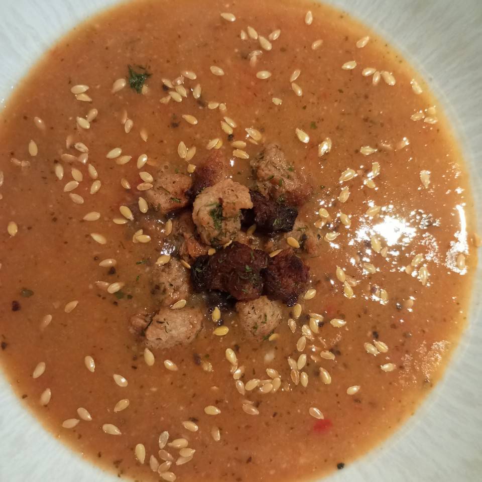 Puré de verduras, lentejas y arroz 🌾