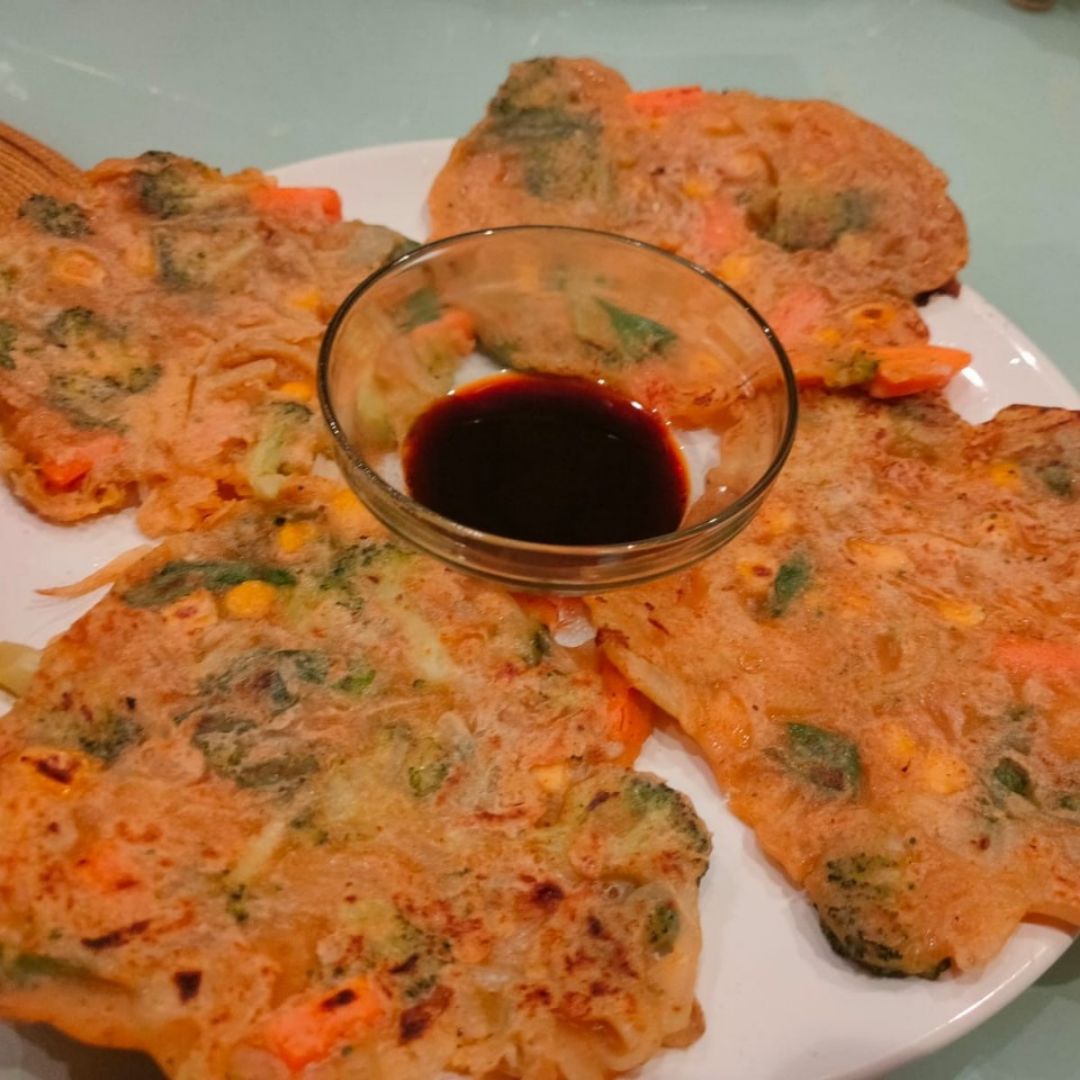 Pancake Vegetal Coreano Paso 3 Pancake Vegetal Coreano Paso 3