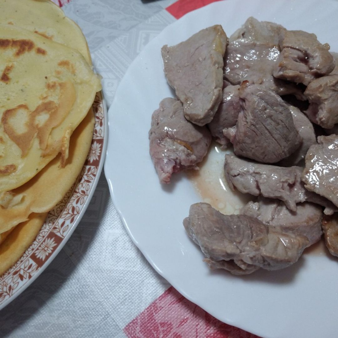 Crepes de solomillo y queso Paso 3 Crepes de solomillo y queso Paso 3