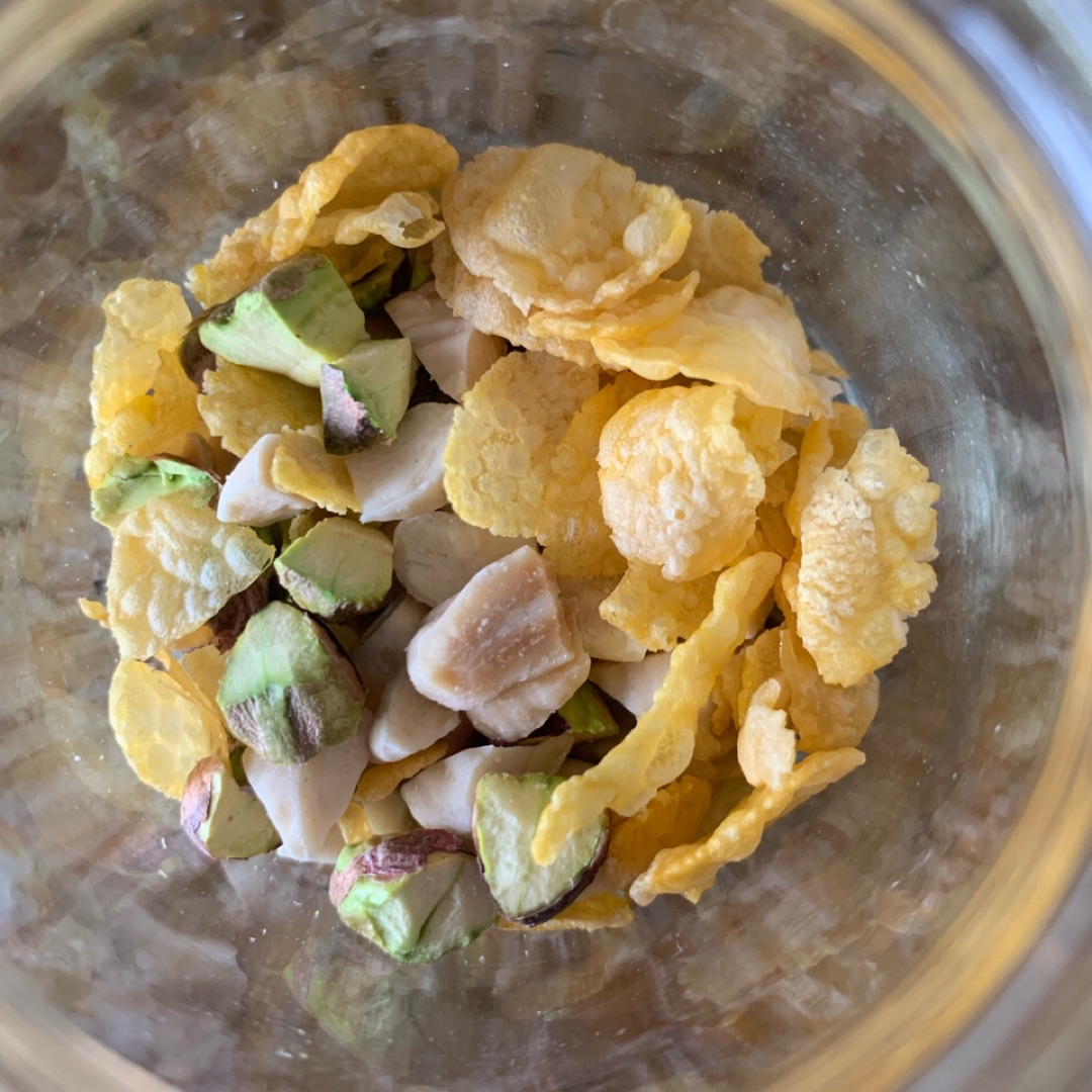 Granola de cacao. Paso 1 Granola de cacao. Paso 1