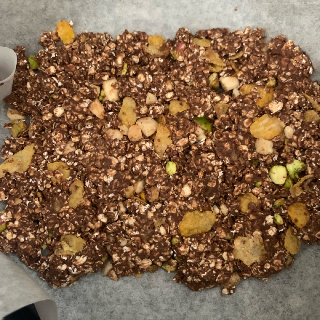 Granola de cacao. Paso 3 Granola de cacao. Paso 3