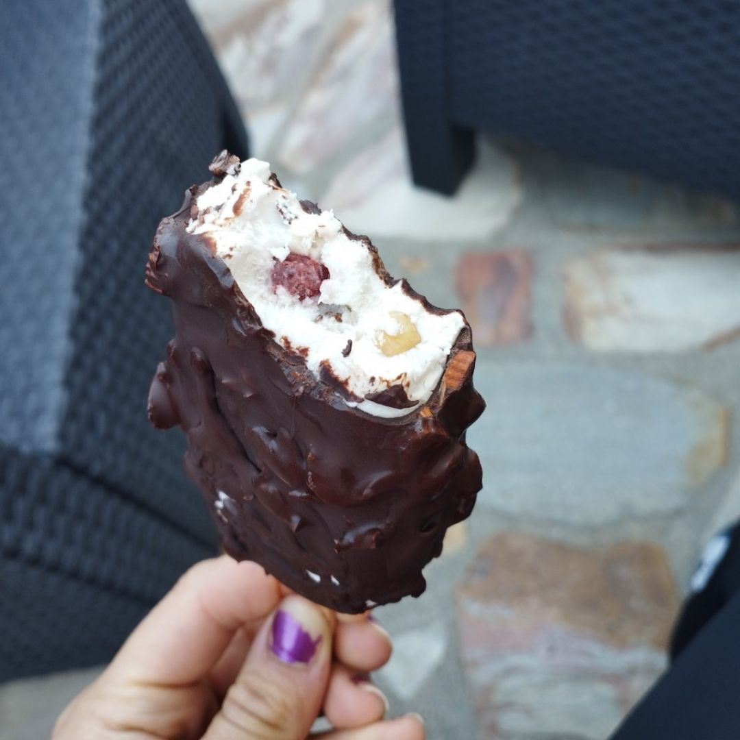 Helado vegano de coco Helado vegano de coco
