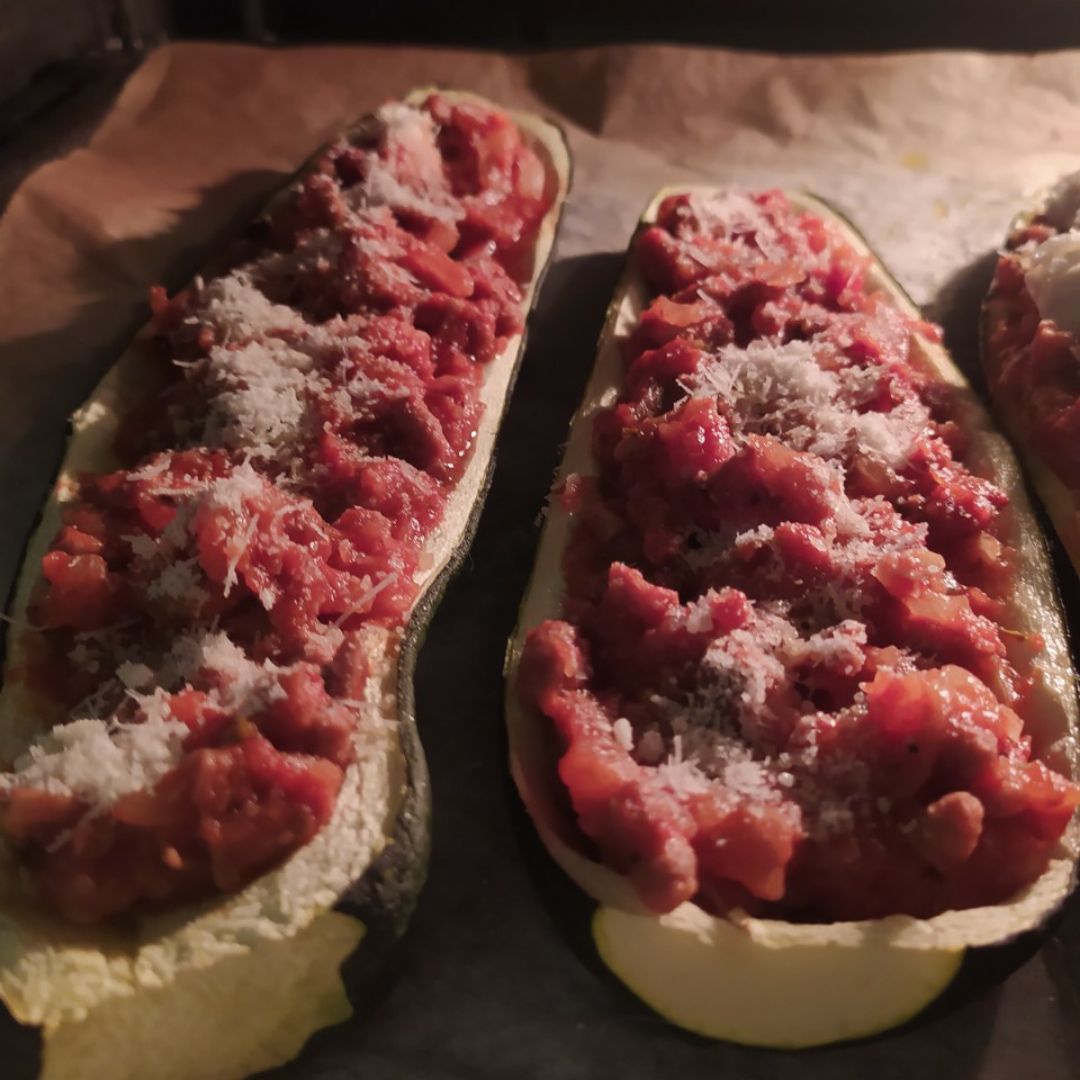 🥒 Calabacín relleno de verdura y carne vegetal🍅 Paso 4 🥒 Calabacín relleno de verdura y carne vegetal🍅 Paso 4