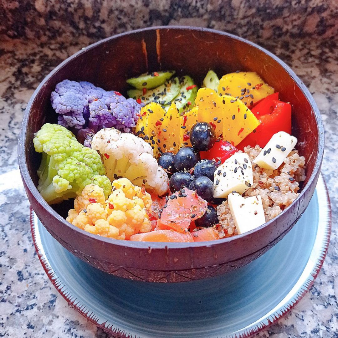 Poke bowl 🥥 delicioso y nutritivo 🌈🌈 Paso 1 Poke bowl 🥥 delicioso y nutritivo 🌈🌈 Paso 1