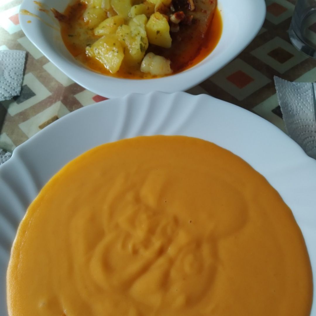Crema de calabaza y zanahorias Crema de calabaza y zanahorias