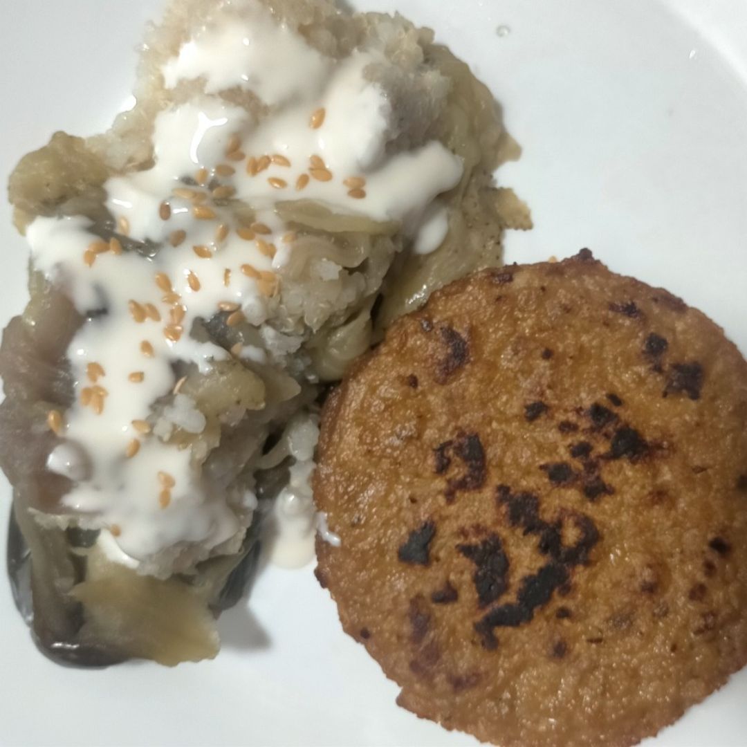 Hamburguesa con quinoa y berenjena 🍆🍔 Paso 4 Hamburguesa con quinoa y berenjena 🍆🍔 Paso 4
