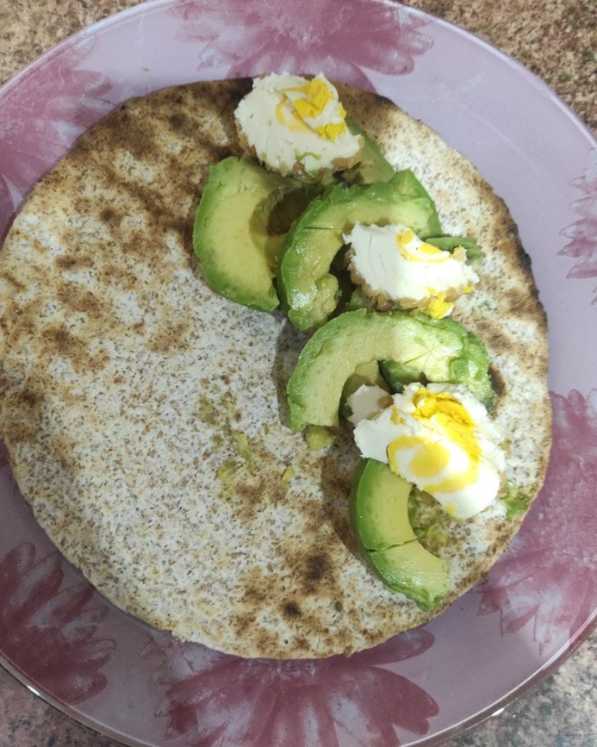 Tortilla rápida aguacate