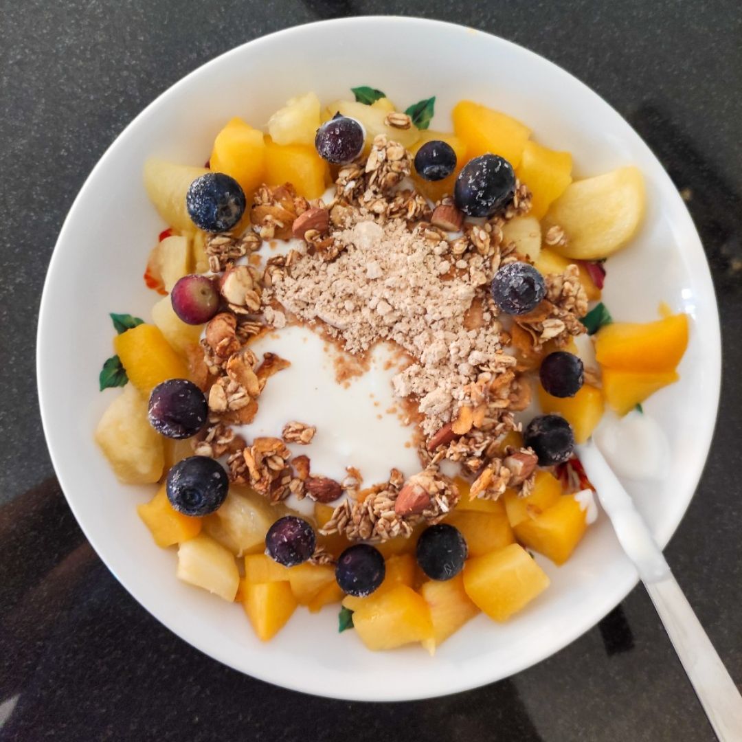 Desayuno con frutas de verano Paso 5 Desayuno con frutas de verano Paso 5