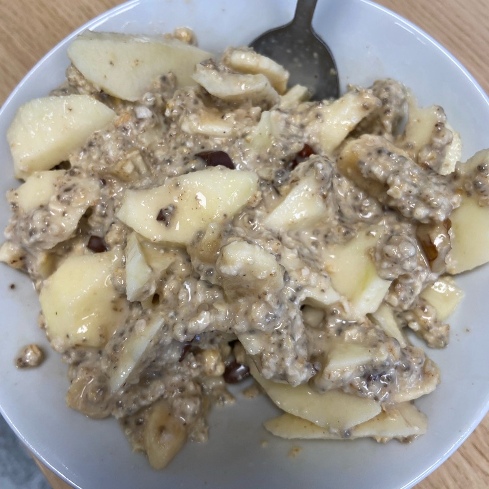 Overnight oats protéicas 