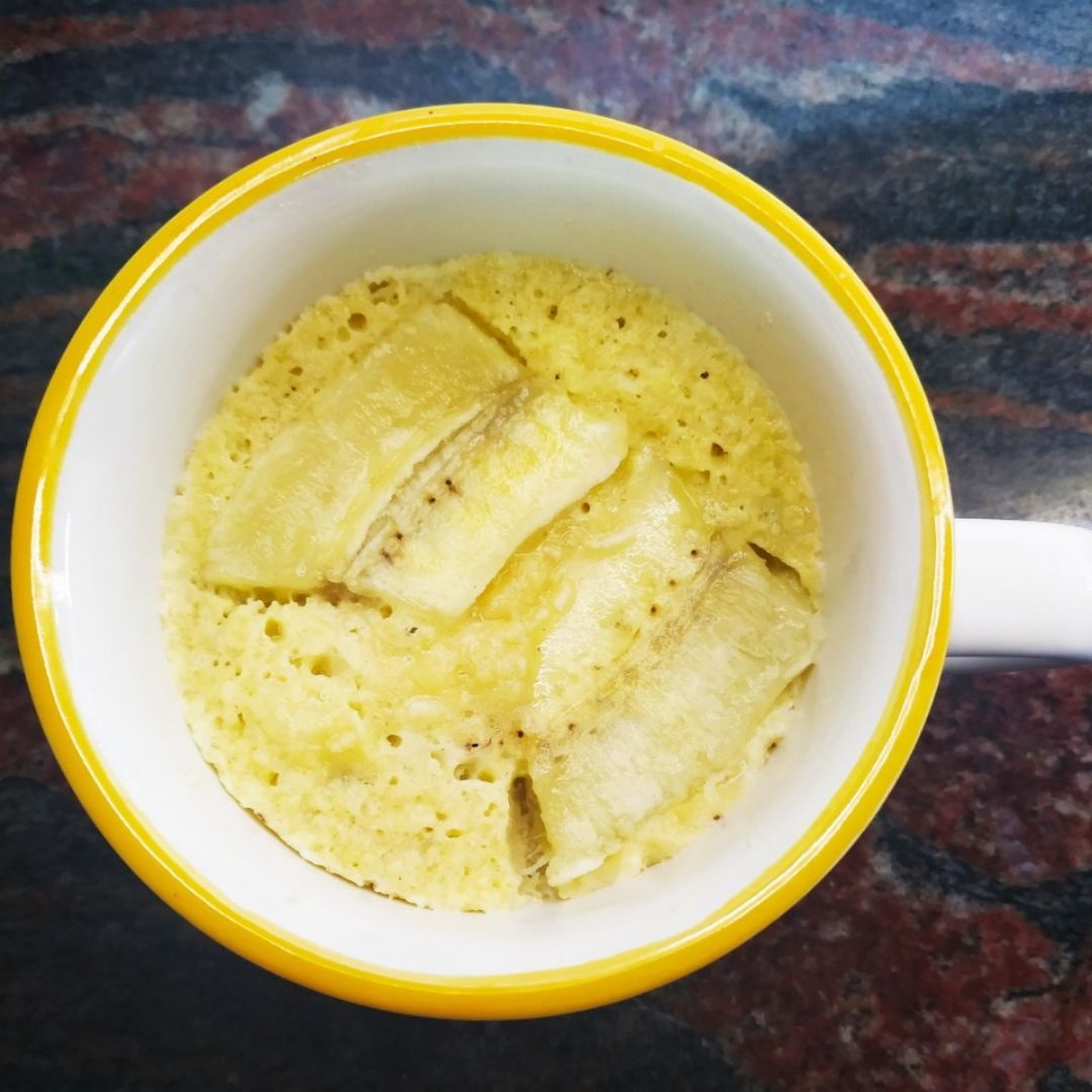 Mugcake de platano y almendra 💛 Mugcake de platano y almendra 💛