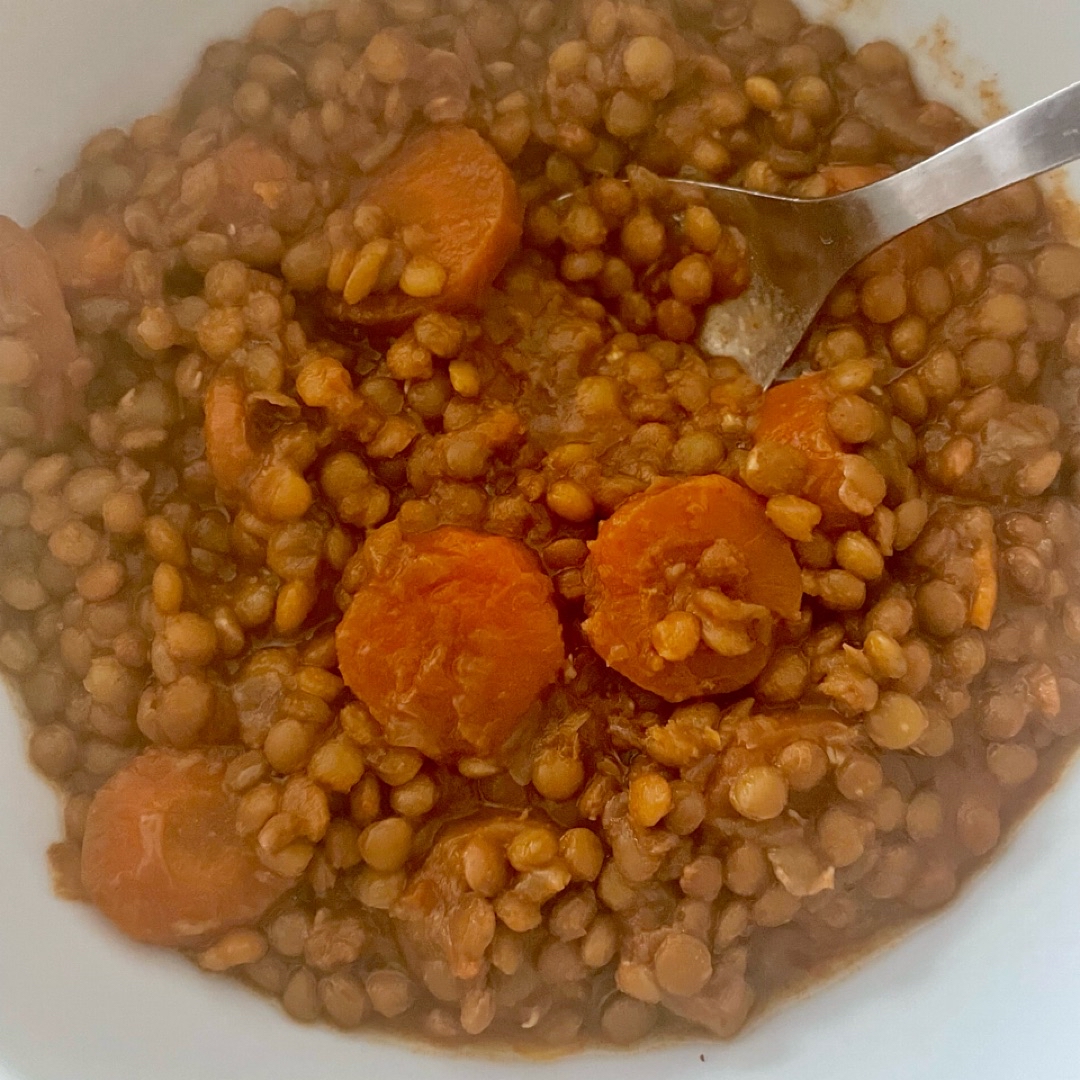 Lentejas con verduras en crockpot Lentejas con verduras en crockpot