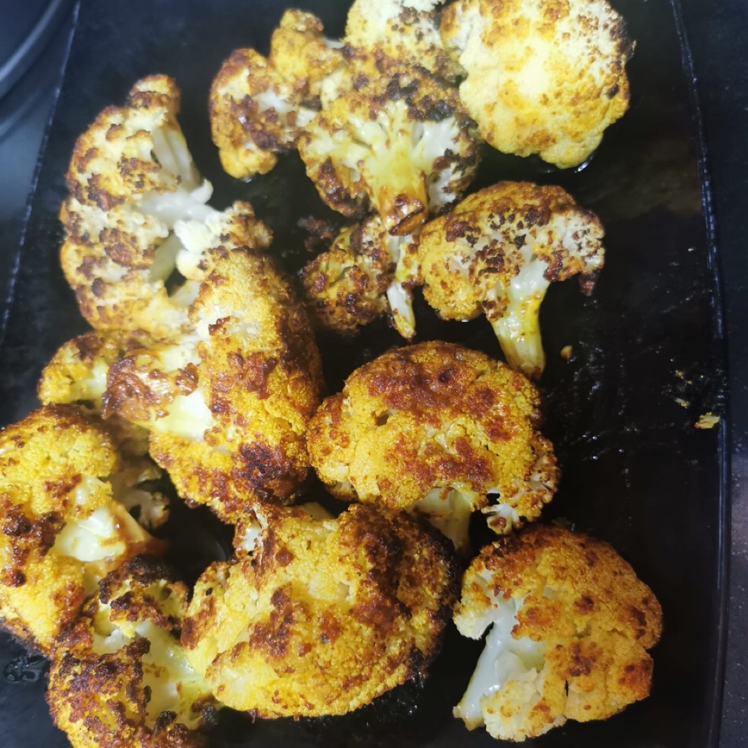 Coliflor especiada al horno