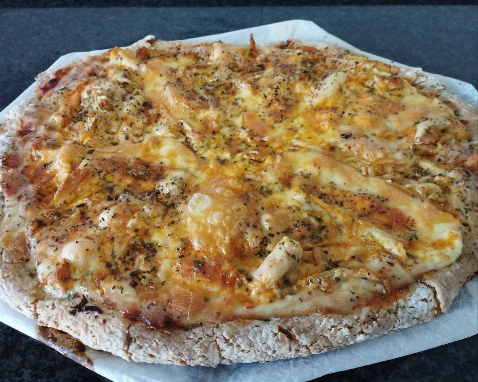 Pizza de avena y yogur natural 