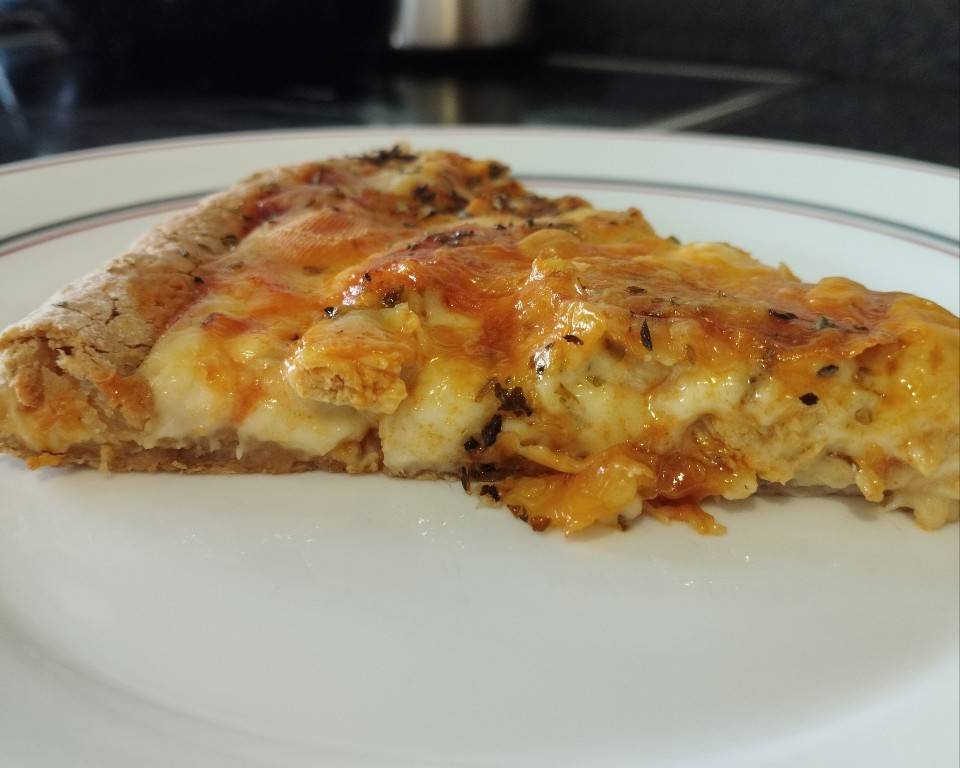 Pizza de avena y yogur natural 