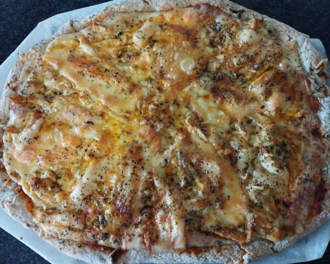 Pizza de avena y yogur natural Paso 2 Pizza de avena y yogur natural Paso 2