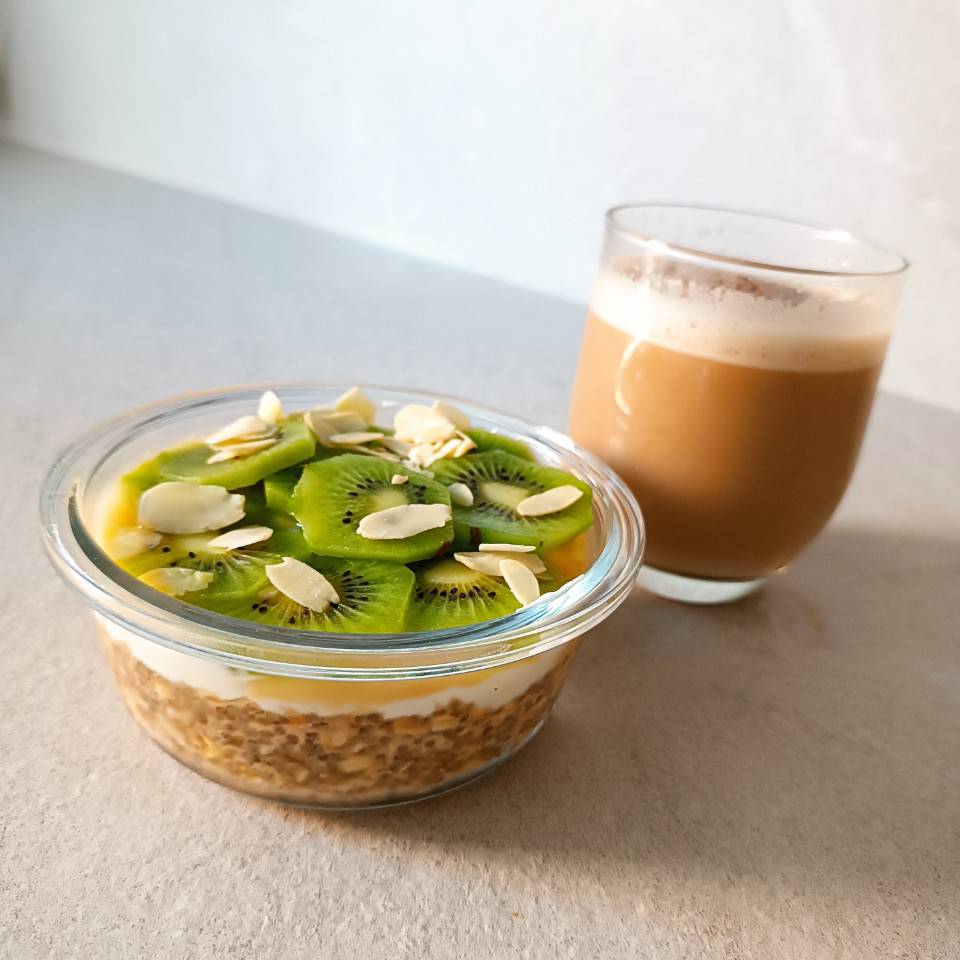Overnight oats de kiwi Overnight oats de kiwi