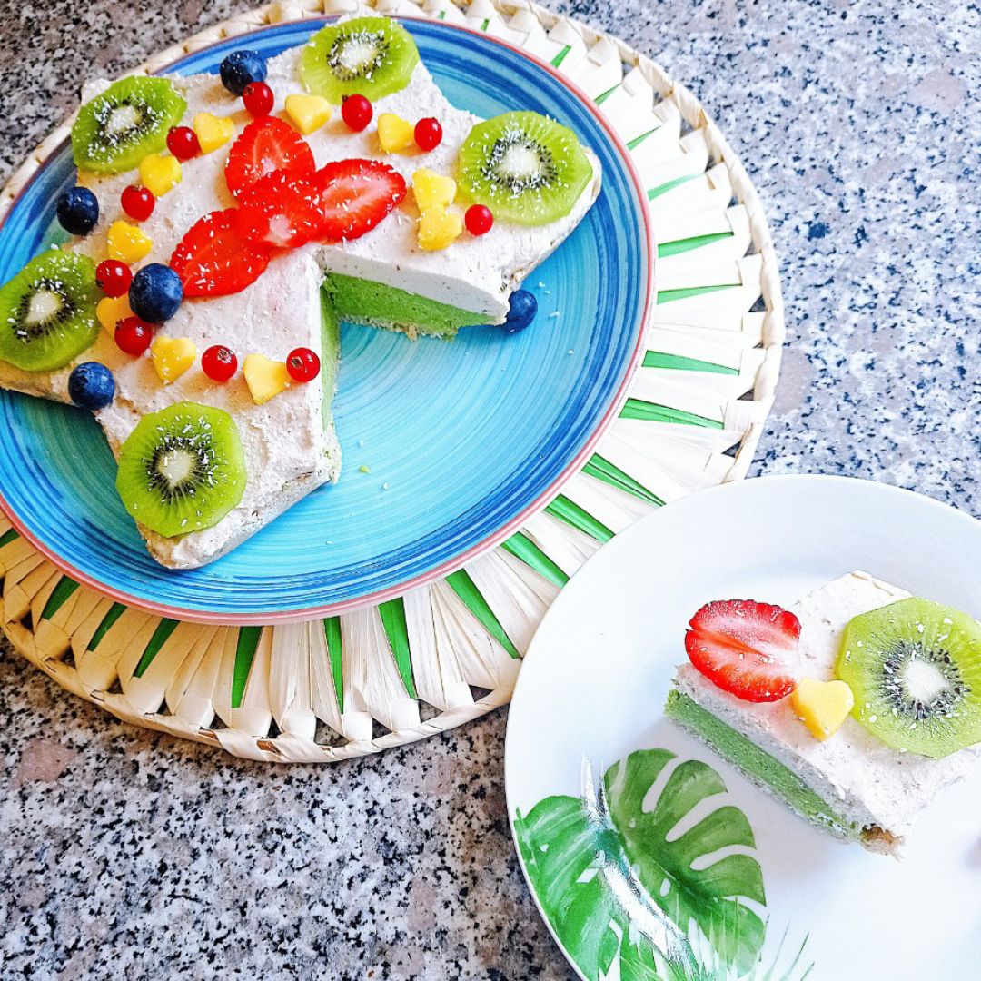 Tarta vegana de anacardos, coco🥥 y aguacate 🥑 Paso 5 Tarta vegana de anacardos, coco🥥 y aguacate 🥑 Paso 5