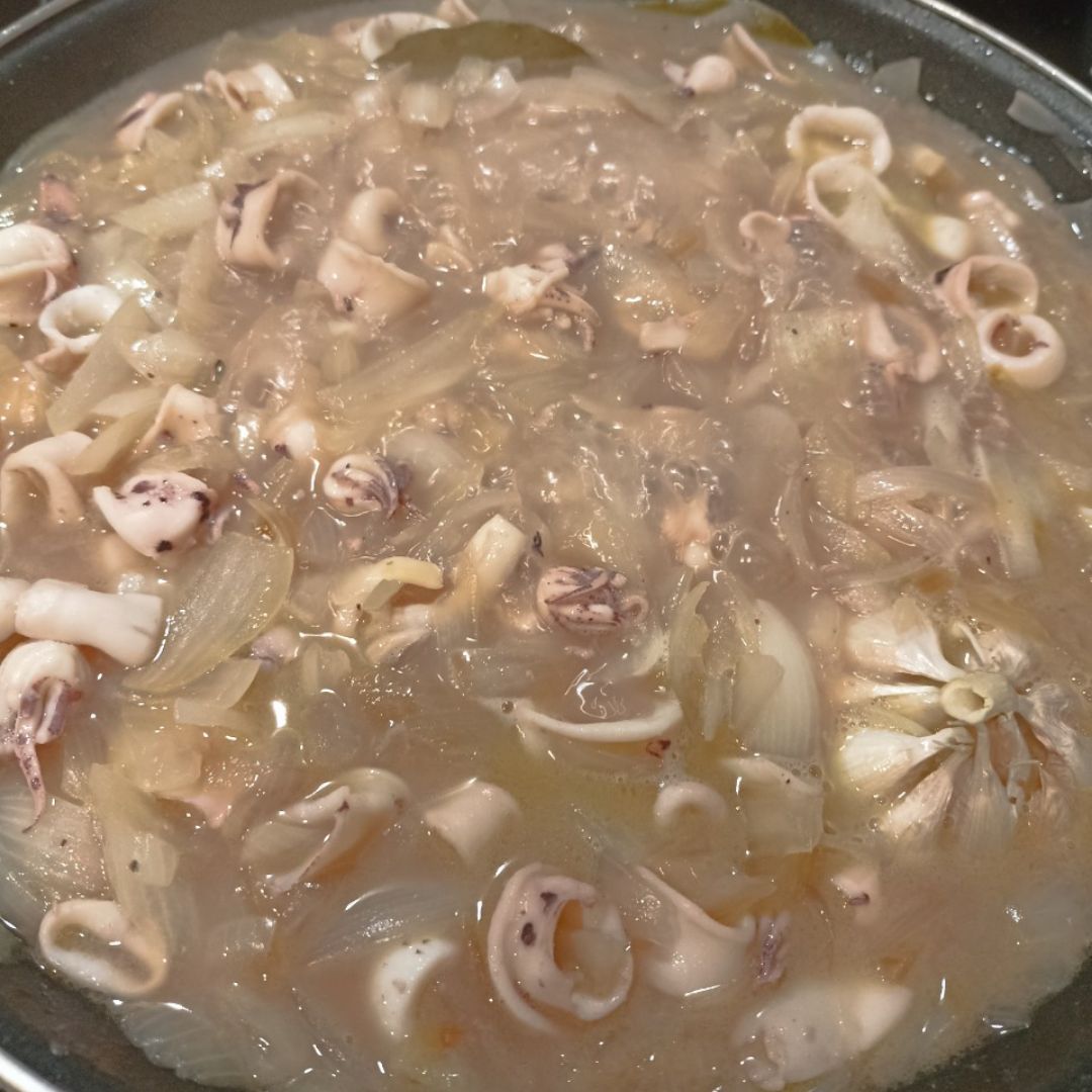 Calamares encebollados Paso 4 Calamares encebollados Paso 4