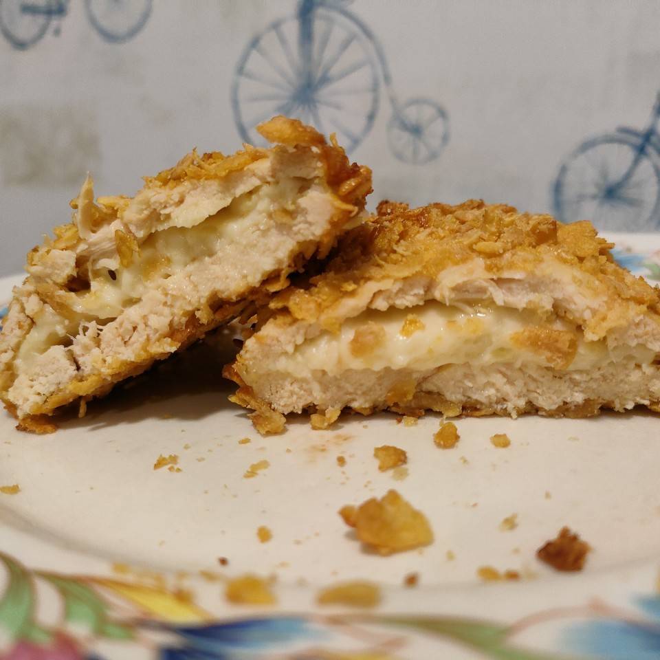 Milanesa de pollo rellena de queso Milanesa de pollo rellena de queso