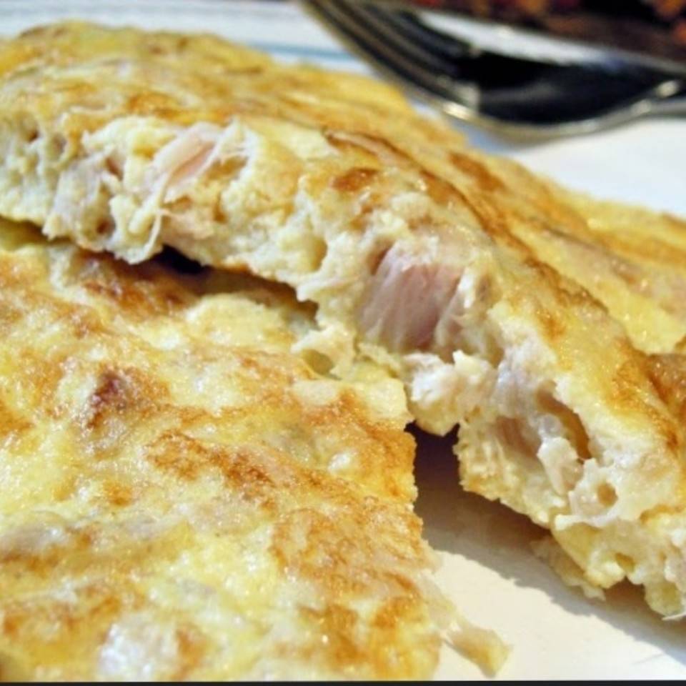 Tortilla francesa con atún Tortilla francesa con atún