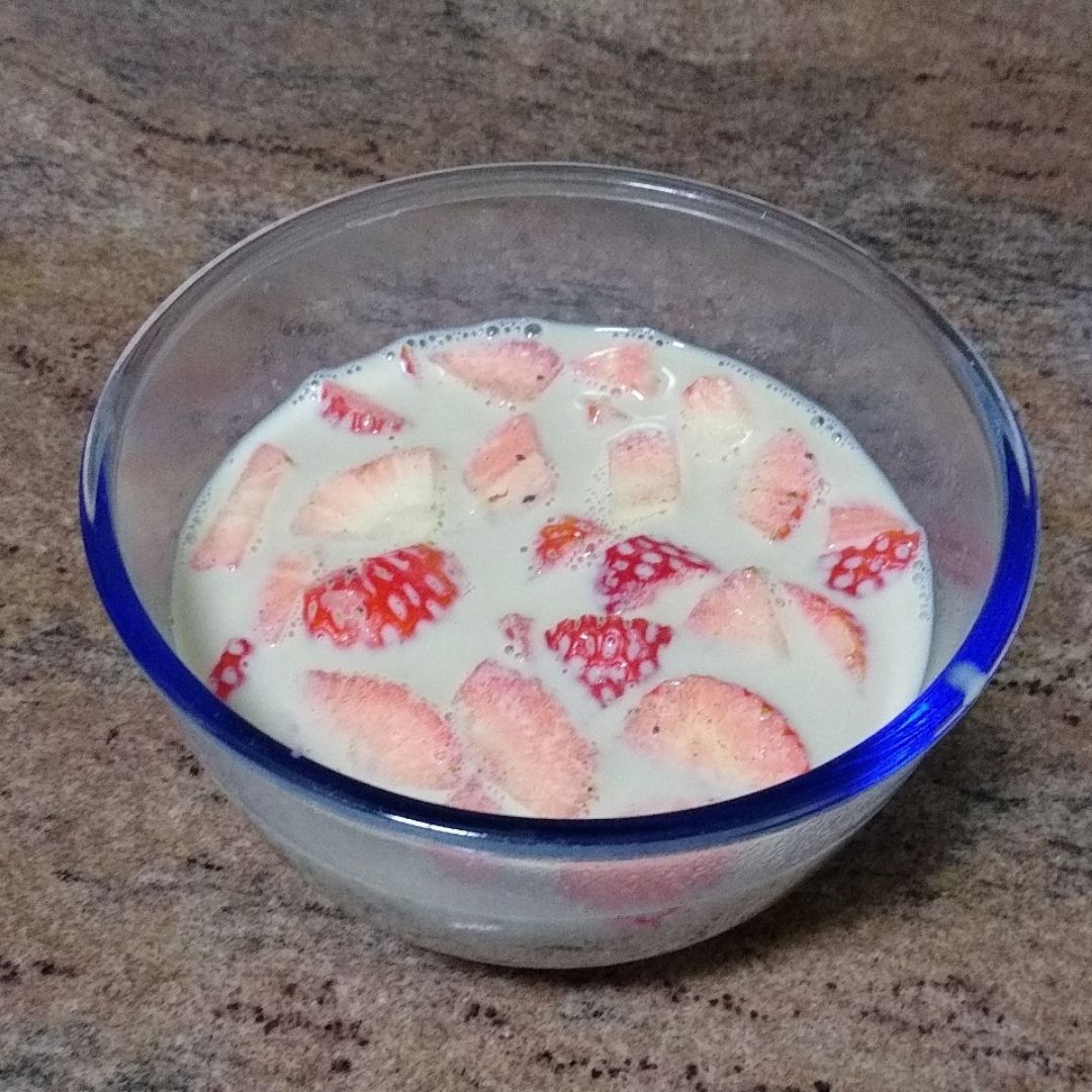 Fresas con leche Paso 3 Fresas con leche Paso 3