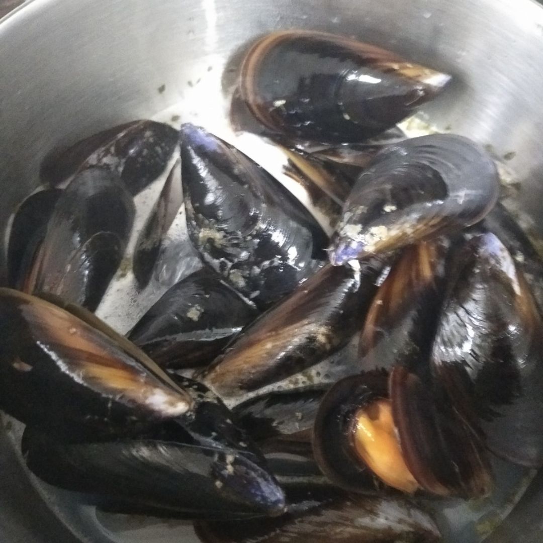 Gelatina de mejillones Paso 1 Gelatina de mejillones Paso 1