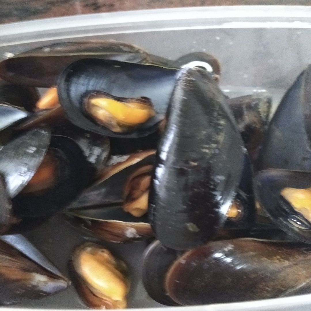 Gelatina de mejillones Paso 1 Gelatina de mejillones Paso 1
