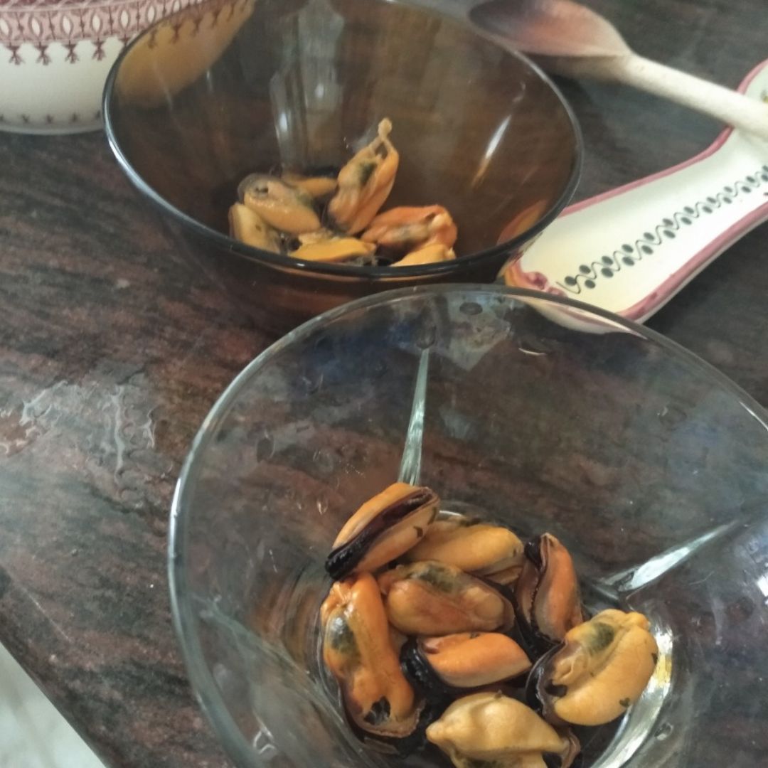 Gelatina de mejillones Paso 4 Gelatina de mejillones Paso 4
