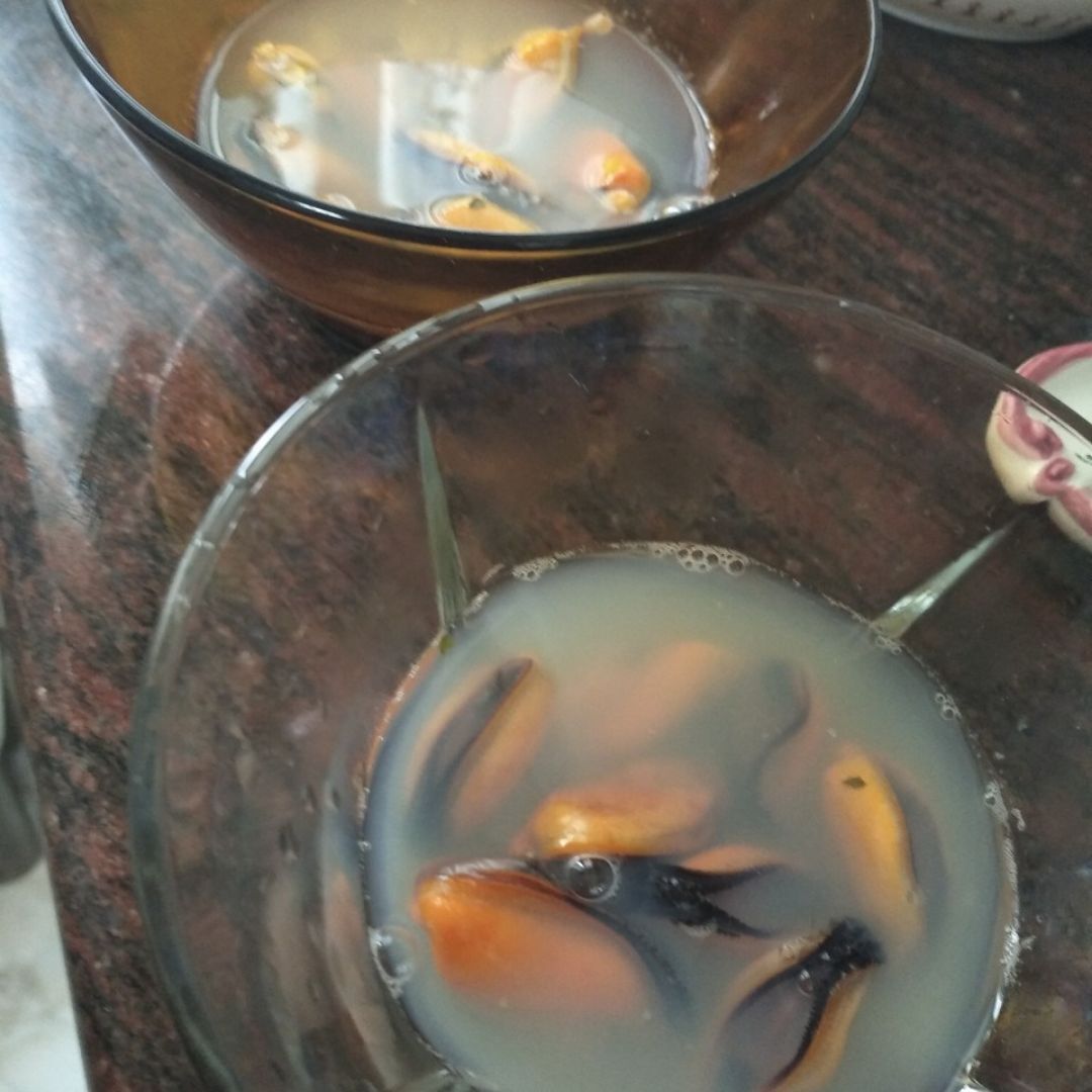 Gelatina de mejillones Paso 4 Gelatina de mejillones Paso 4