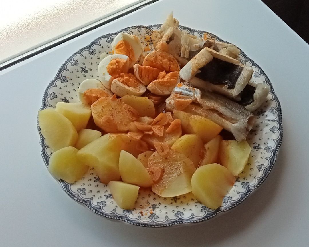 Patatas con bacalao al ajoarriero Patatas con bacalao al ajoarriero