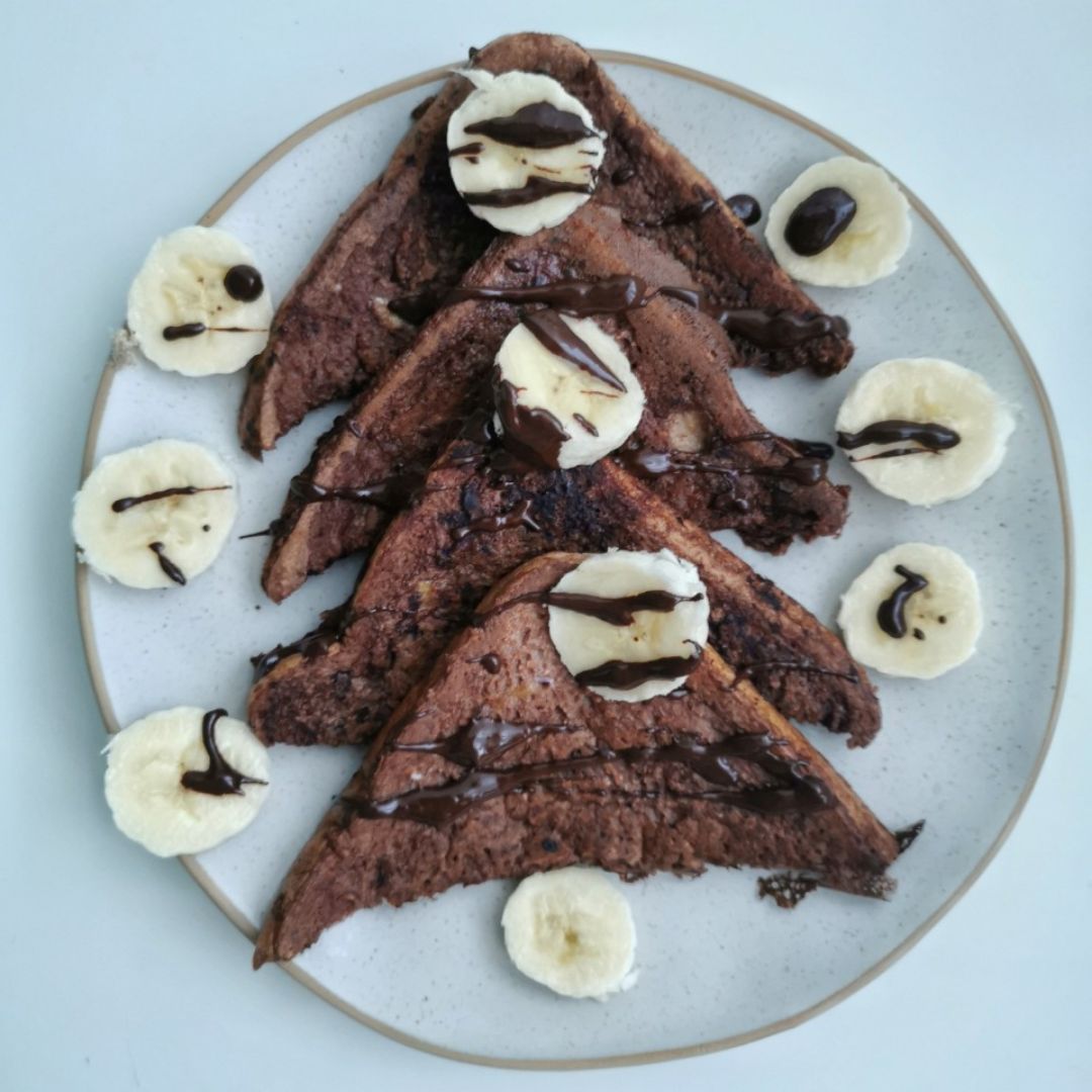 TOSTADAS FRANCESAS MUERTE POR CHOCOLATE🍫🍫
