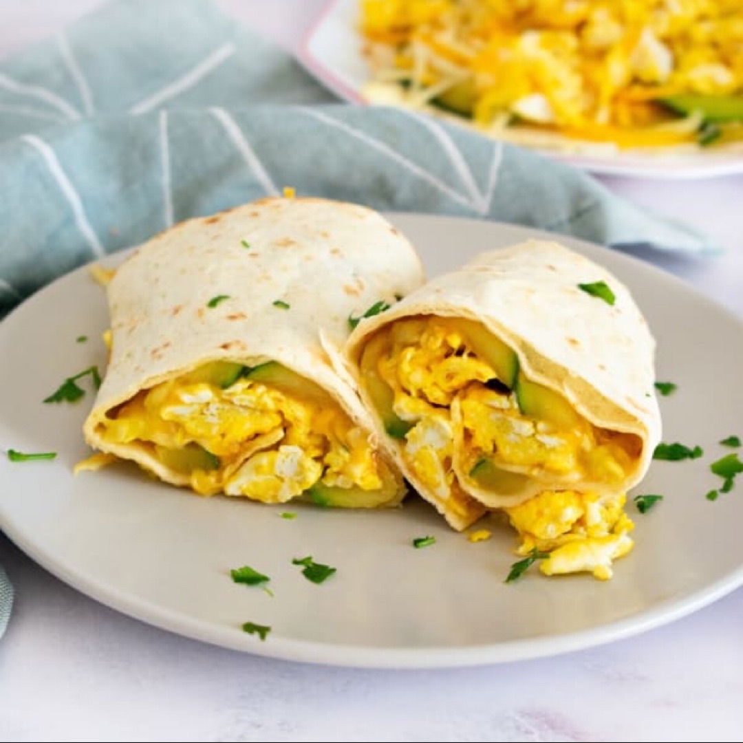 Wrap de huevo y calabacín 