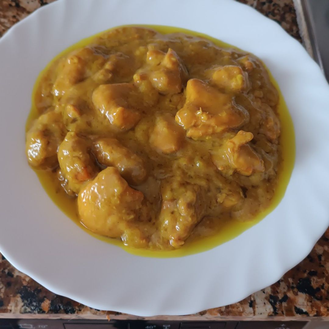 Pollo al curry Paso 5 Pollo al curry Paso 5