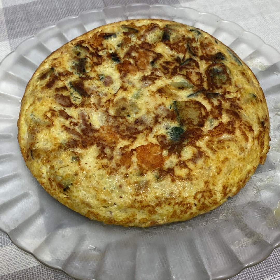 Tortilla de calabacín y atún Tortilla de calabacín y atún