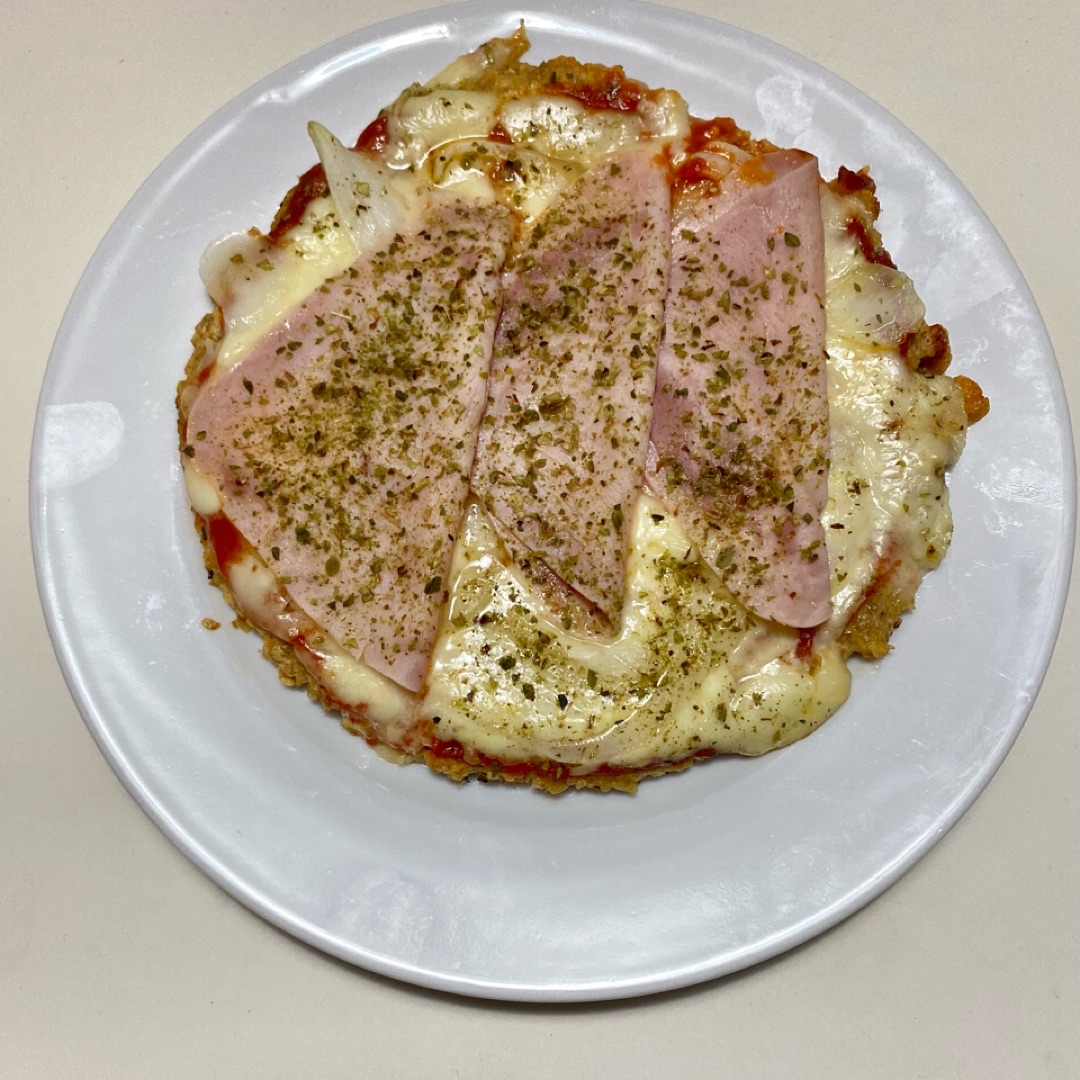 Pizza de avena al sartén Pizza de avena al sartén