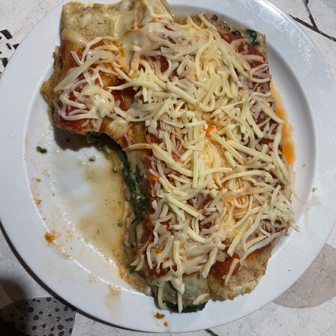 canelones de espinacas, champiñones y pollo Paso 5 canelones de espinacas, champiñones y pollo Paso 5