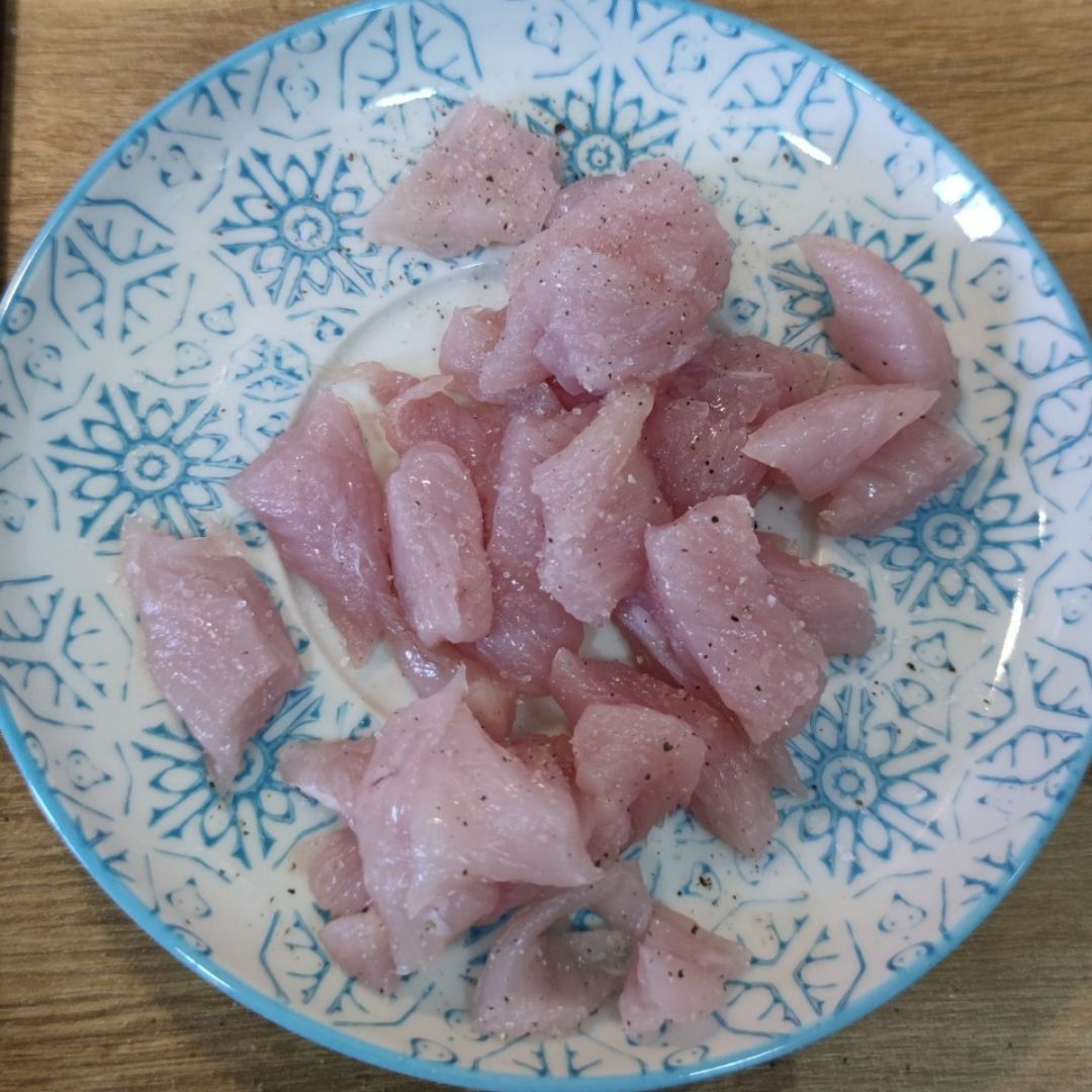 Ñoquis (Gnocchi) con pavo y verduritas Paso 3 Ñoquis (Gnocchi) con pavo y verduritas Paso 3