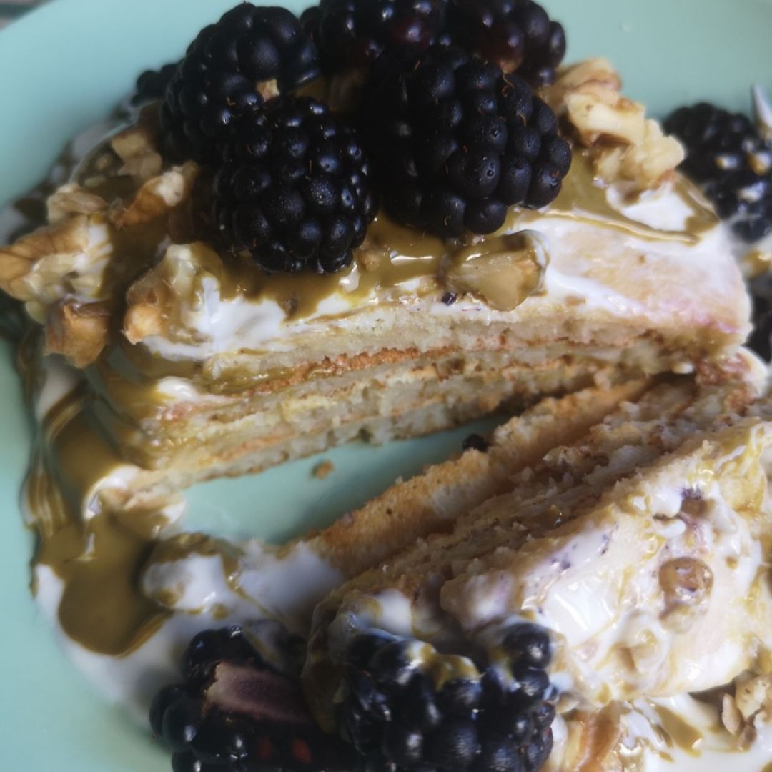 Tortitas de platano veganas Paso 3 Tortitas de platano veganas Paso 3