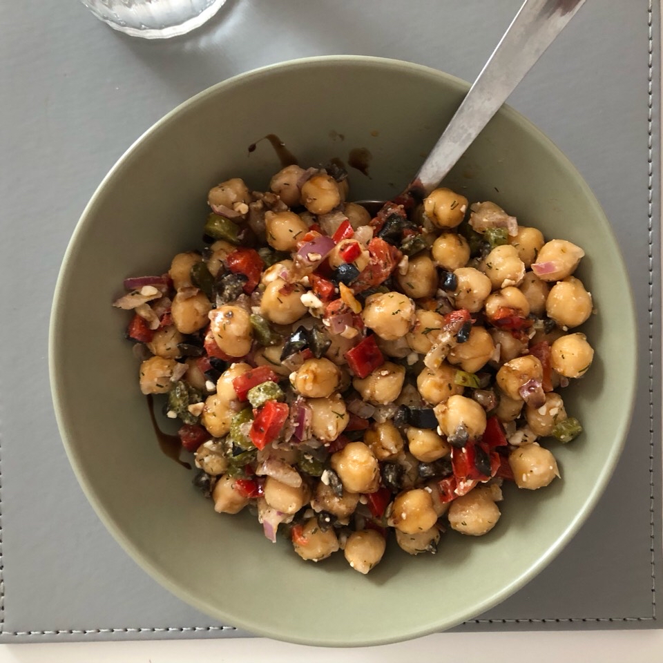 Ensalada árabe de garbanzos Ensalada árabe de garbanzos