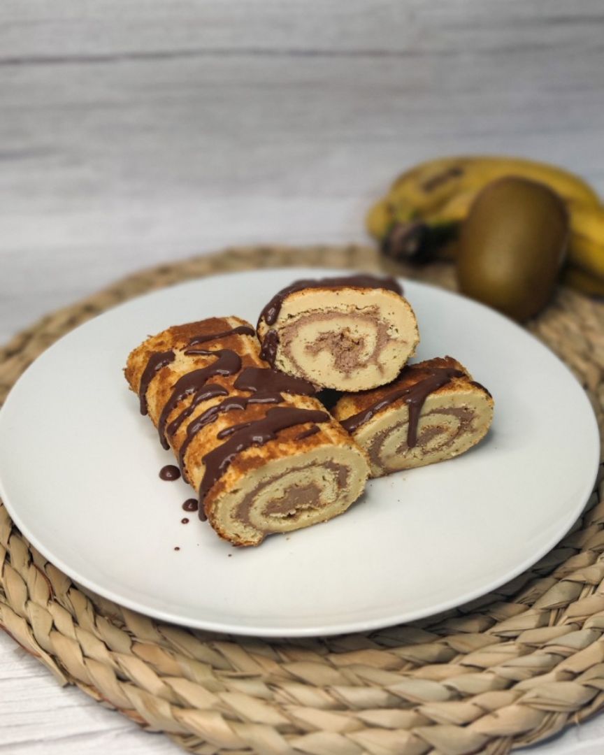 Rollitos de kiwi - brazo de gitano Rollitos de kiwi - brazo de gitano