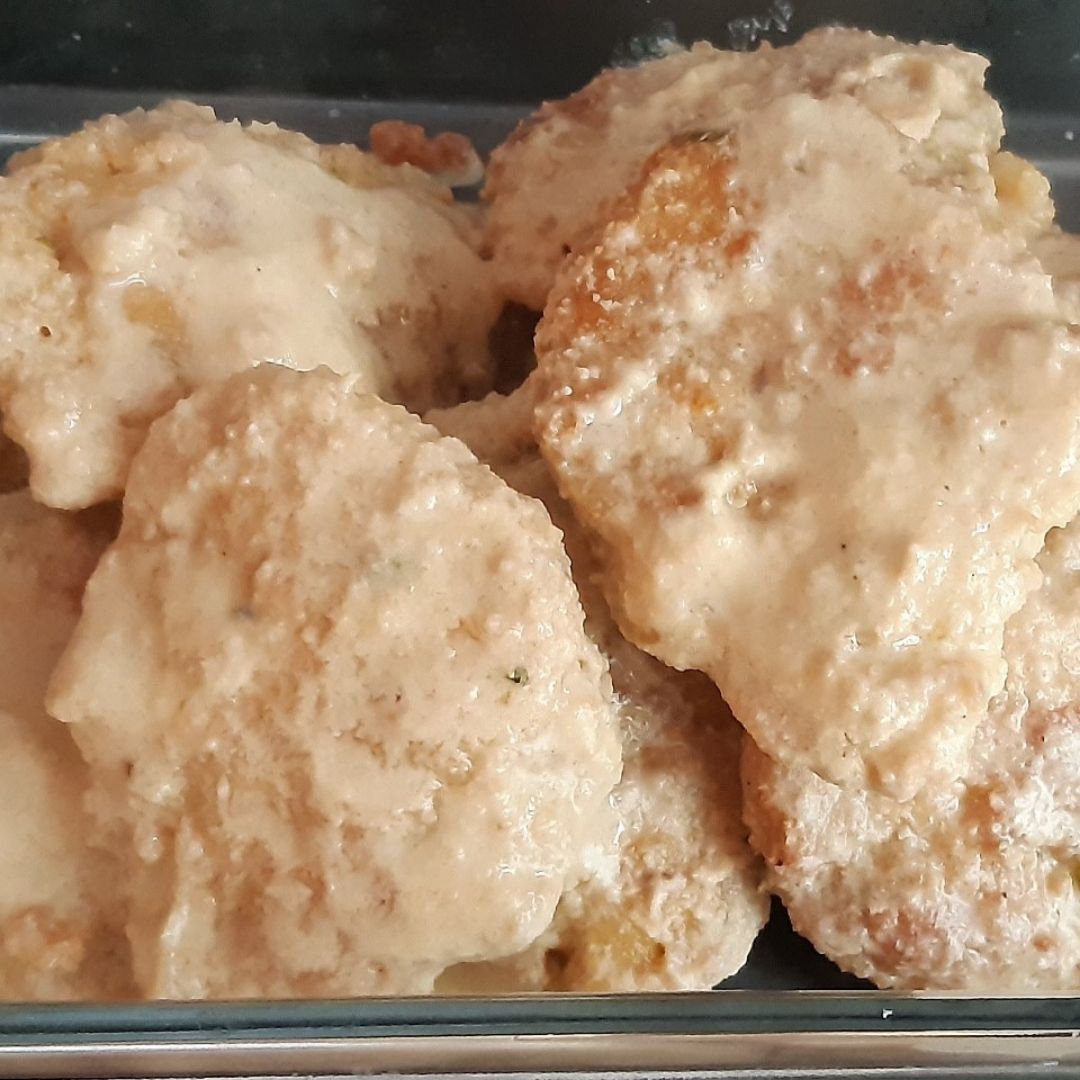 Filetes rusos veggies con salsa de almendra 