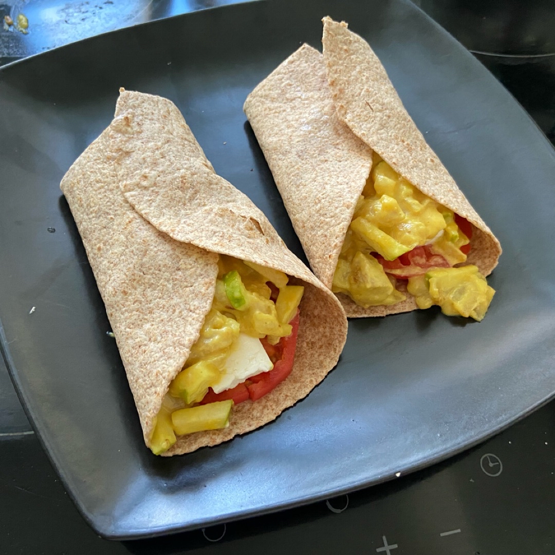 Fajitas de pollo a la miel y mostaza Fajitas de pollo a la miel y mostaza