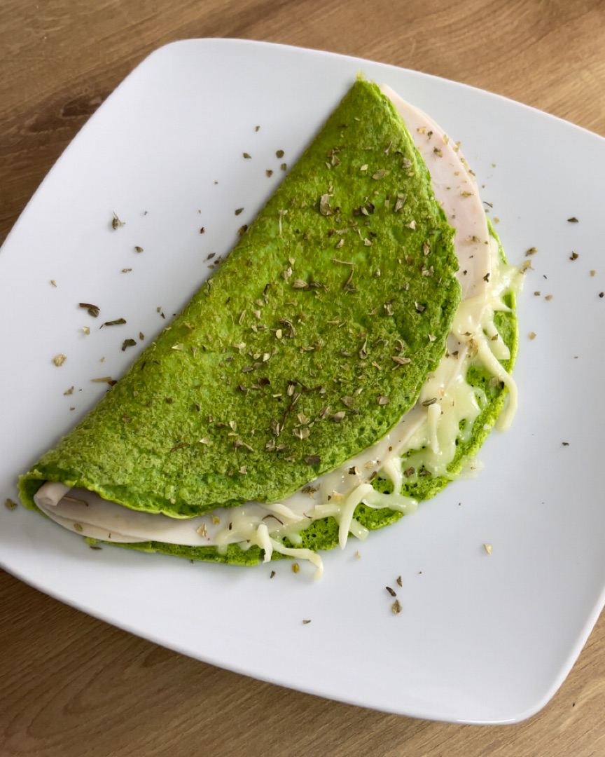 CREPE DE RÚCULA SIN HARINA CREPE DE RÚCULA SIN HARINA