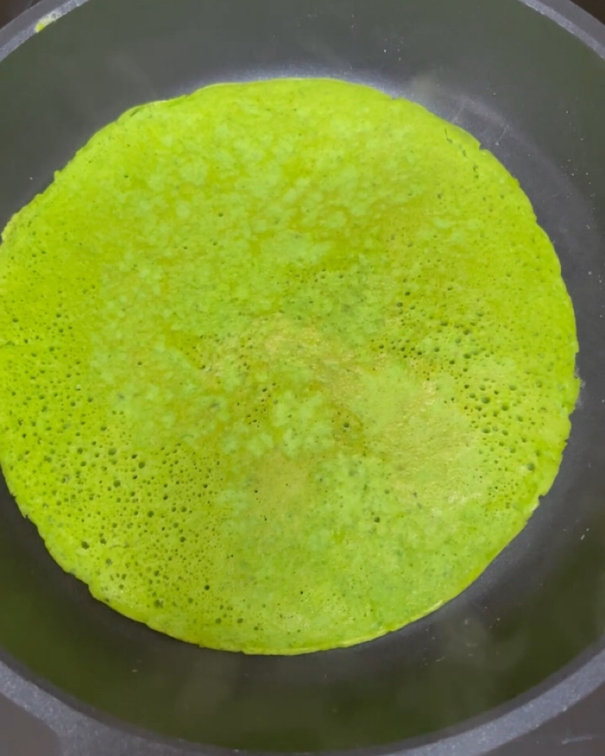 CREPE DE RÚCULA SIN HARINA Paso 2 CREPE DE RÚCULA SIN HARINA Paso 2