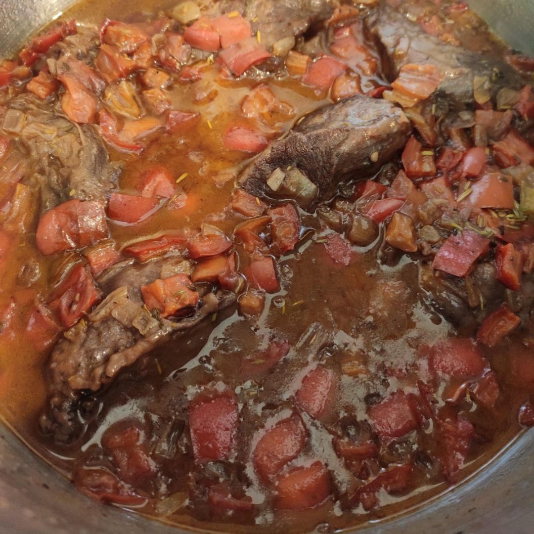 Carrilleras de cerdo con puré de patatas Paso 4 Carrilleras de cerdo con puré de patatas Paso 4