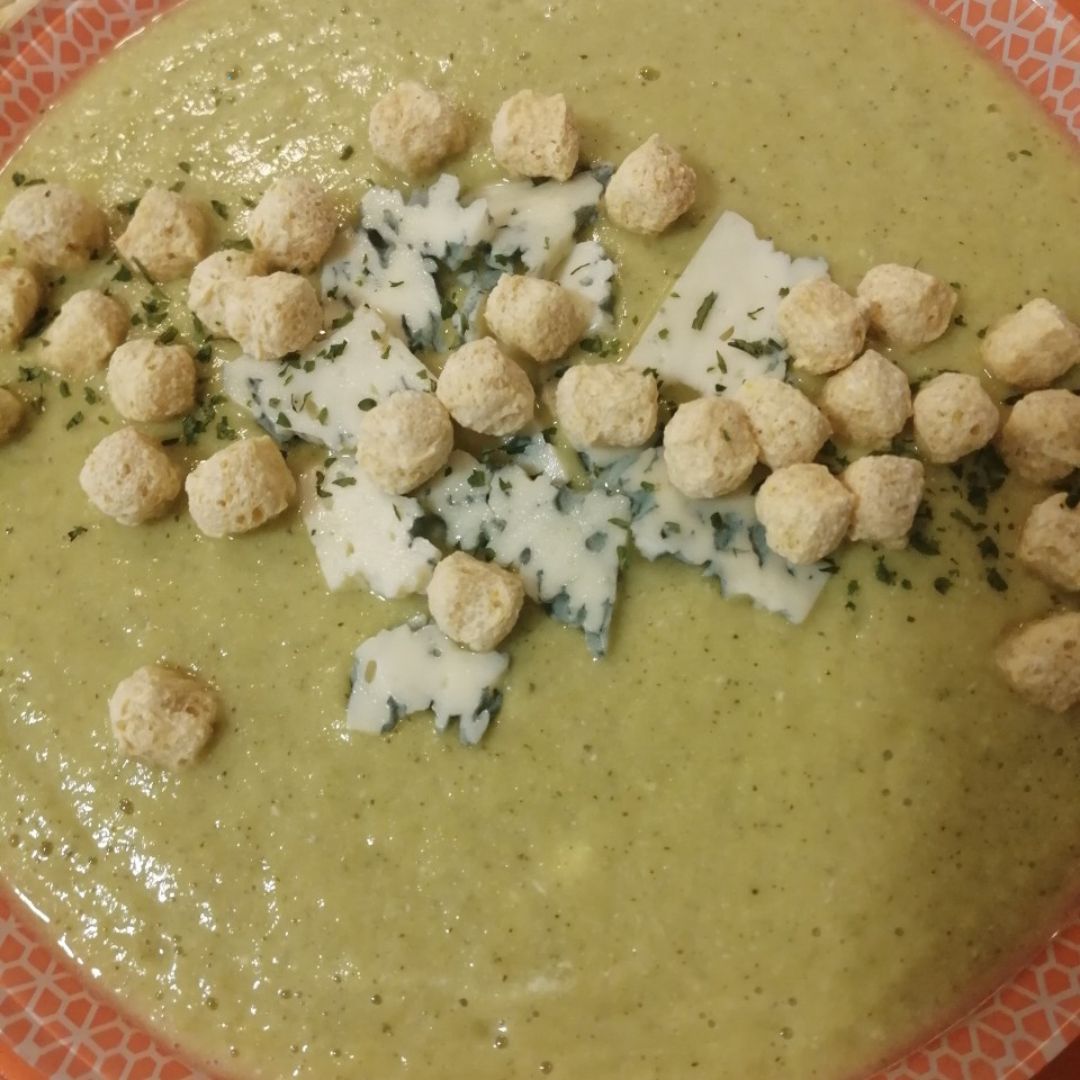 Crema de calabacin y judías verdes Crema de calabacin y judías verdes