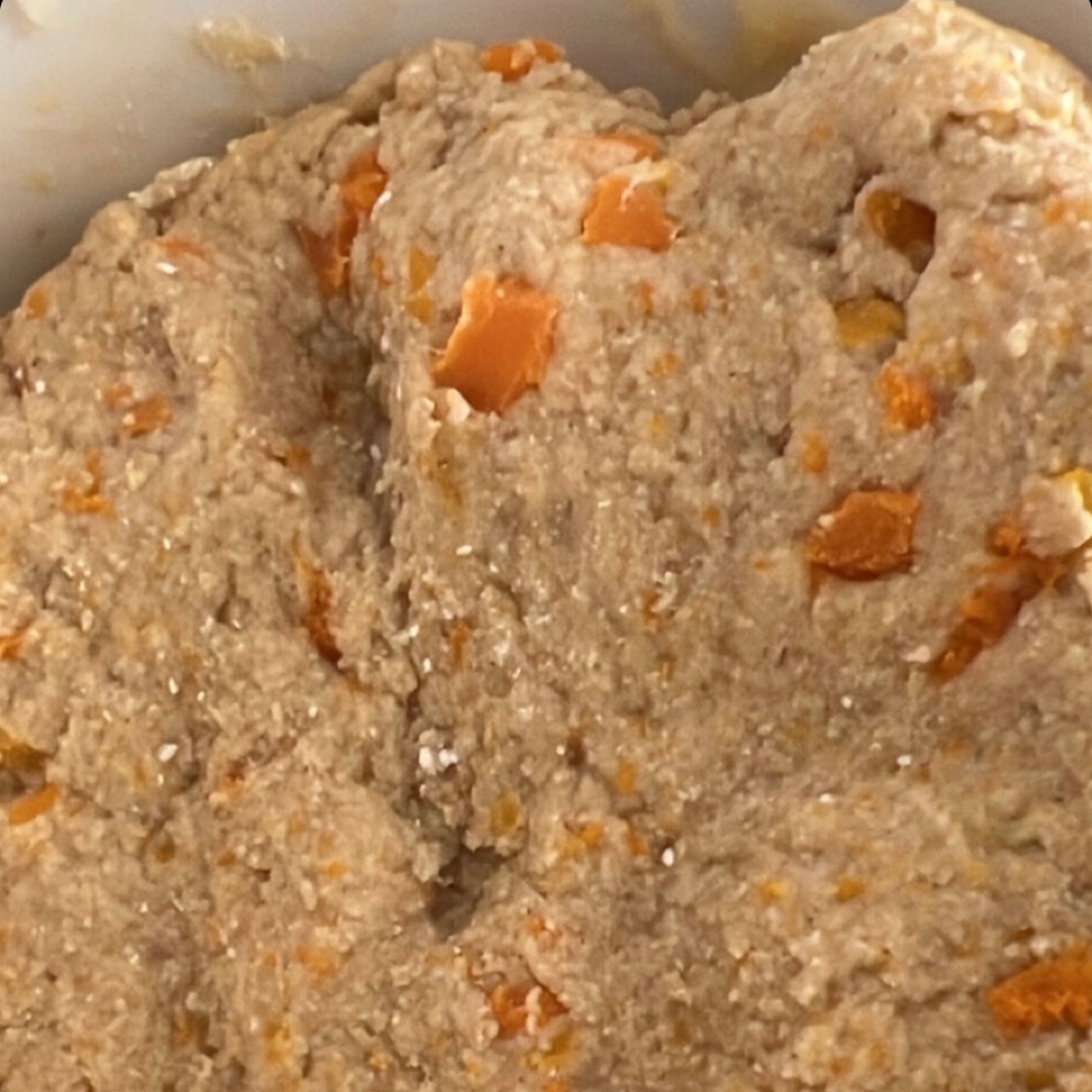 Gnocchis o ñoquis de patata y zanahoria con harina de avena Paso 1