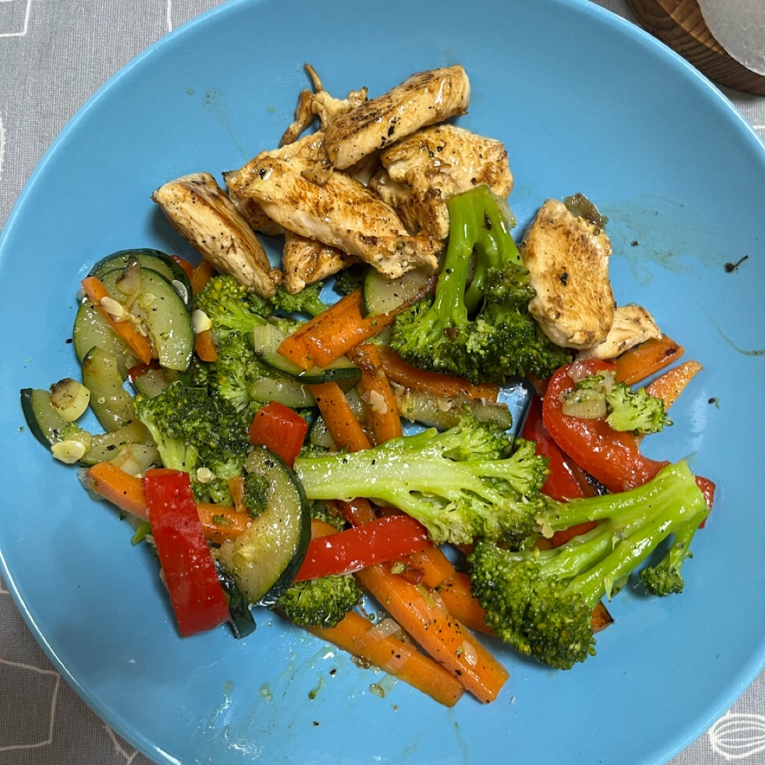 Bowl de verduras y pollo Bowl de verduras y pollo